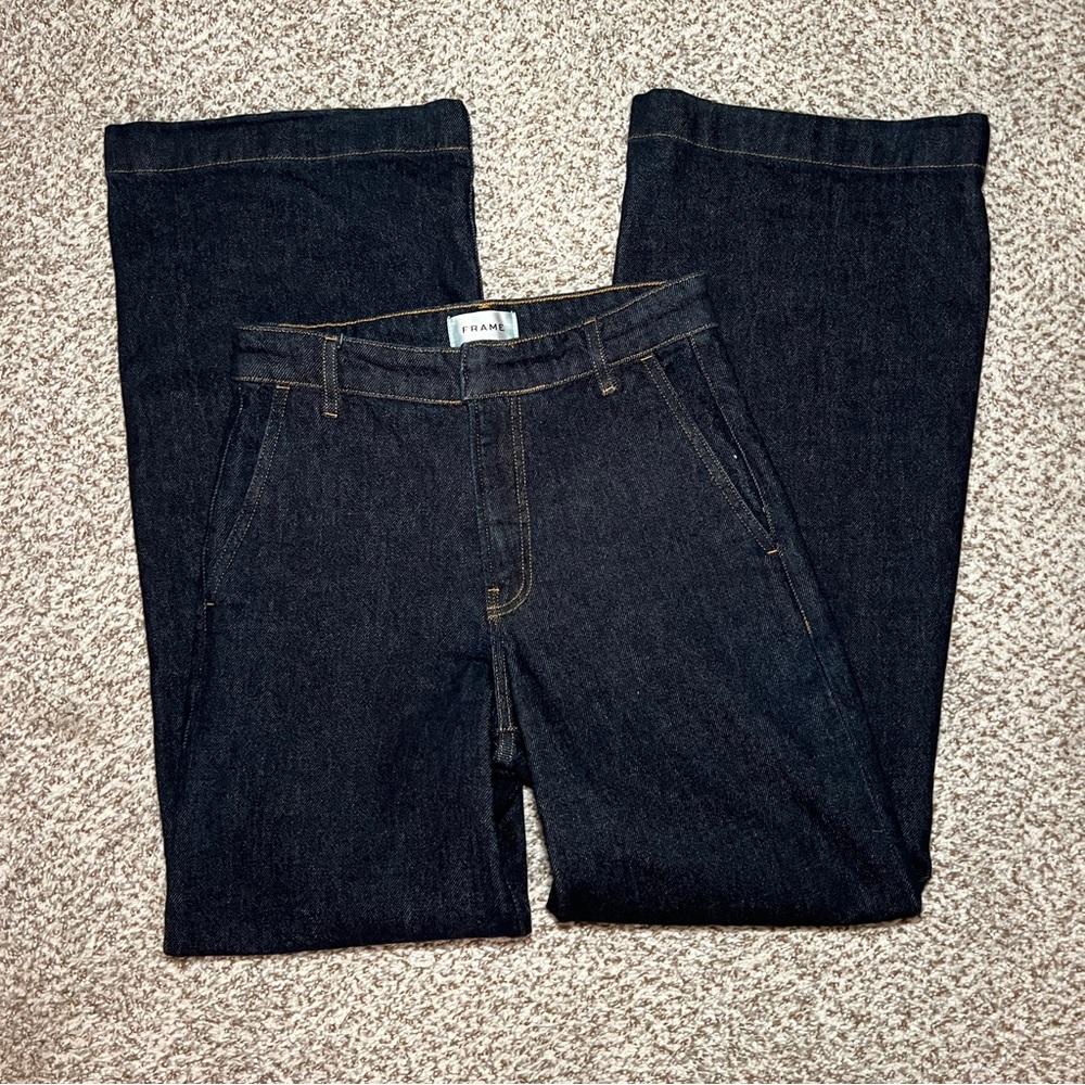 Frame The Straight High Rise Trouser Jean- Rise 24 - Picture 6 of 10